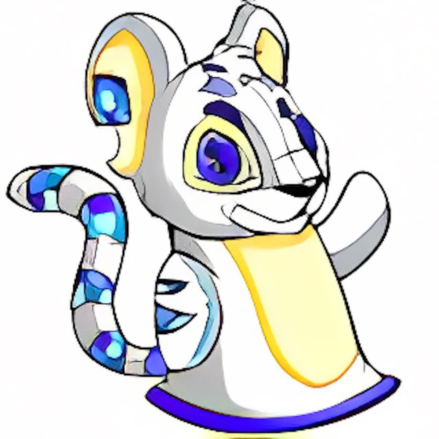 White Kougra Puppet