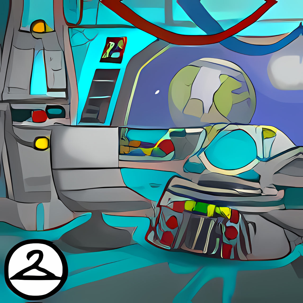 Spaceship Interior Background