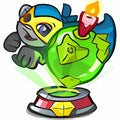 10th Birthday Defender of Neopia Mynci Birthday Globe