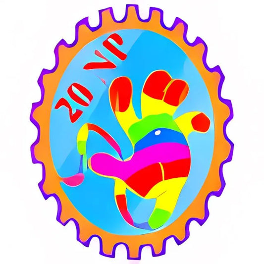 Rainbow Sticky Hand Stamp