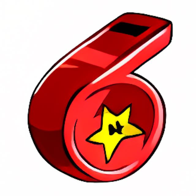 Red Birthday Whistle