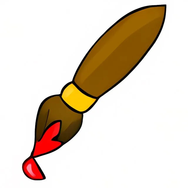 Red Petpet Paint Brush