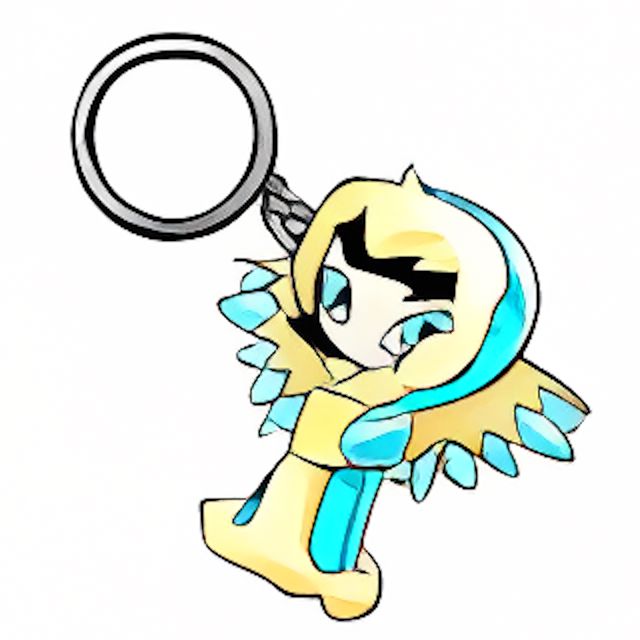 Snow Faerie Keyring