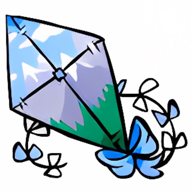 Wintery Mountainscape Kite