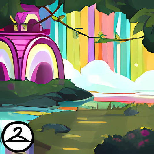 Behind the Rainbow Falls Background