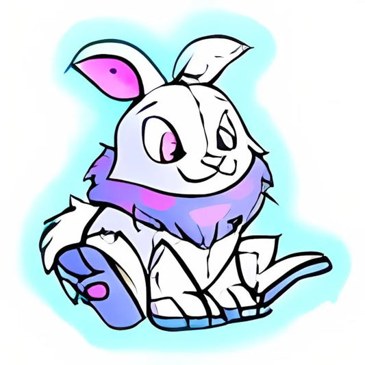 Magical Blue Cybunny Plushie - Neopoints Valley