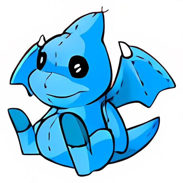 Magical Blue Shoyru Plushie - Neopoints Valley