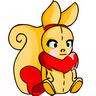 Magical Red Usul Plushie