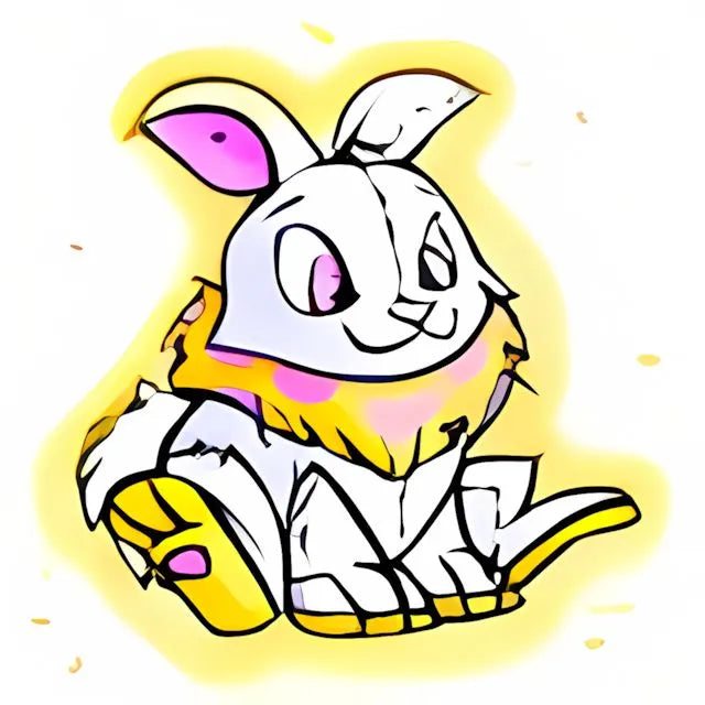 Magical Yellow Cybunny Plushie - Neopoints Valley