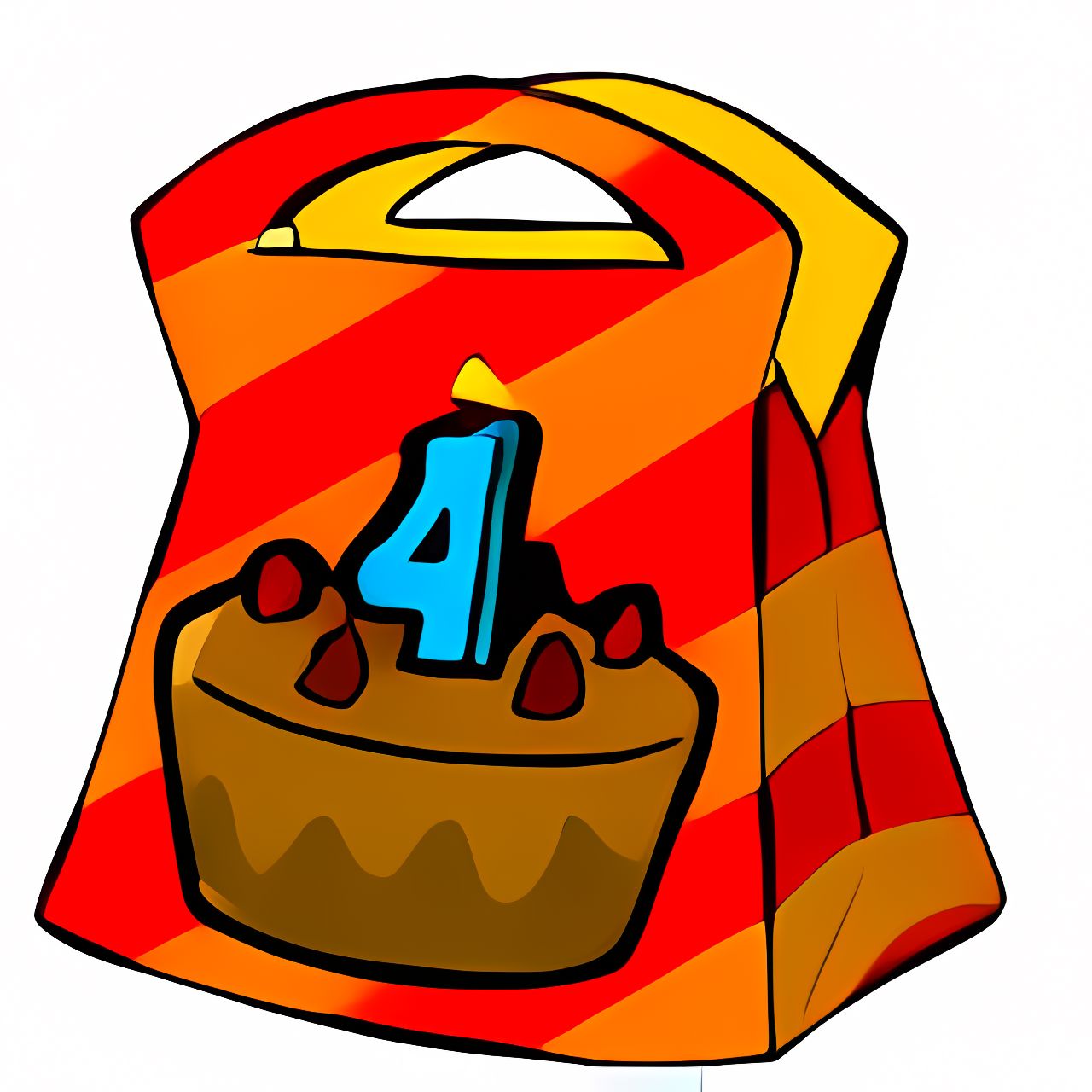 Orange Birthday Goodie Bag - Neopoints Valley