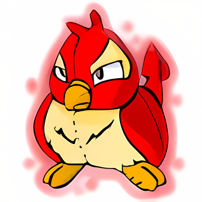 Magical Red Pteri Plushie