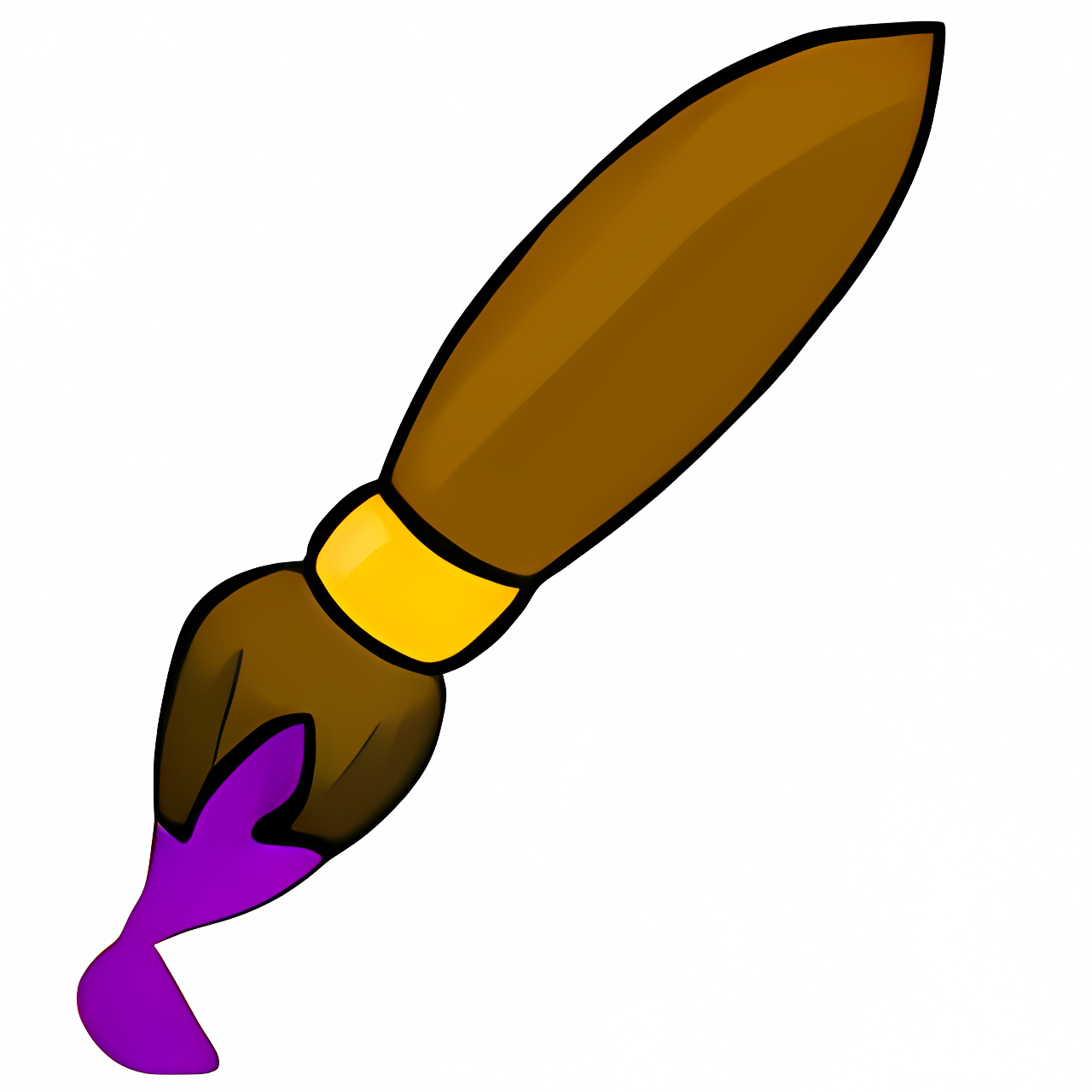 Purple Petpet Paint Brush