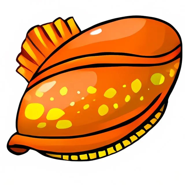 Royal Orange Cowry Shell - Neopoints Valley