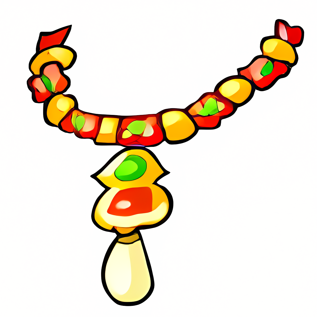 Mystic Jelly Bean Necklace