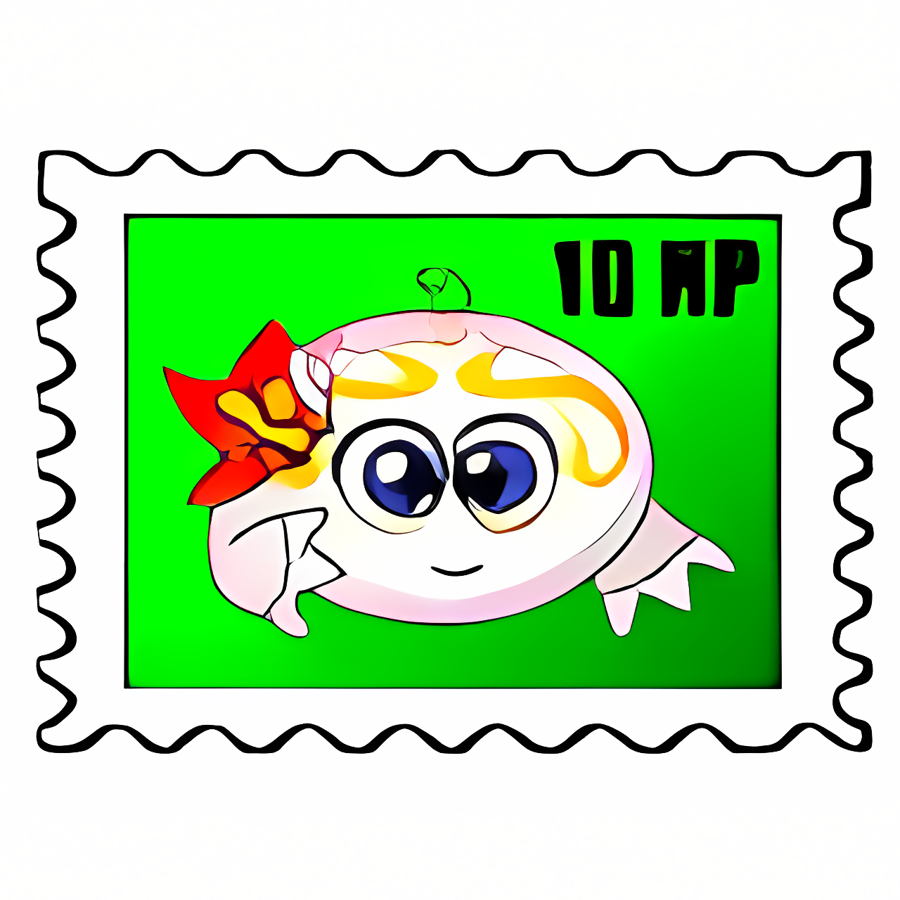 Mystery Island Kiko Stamp